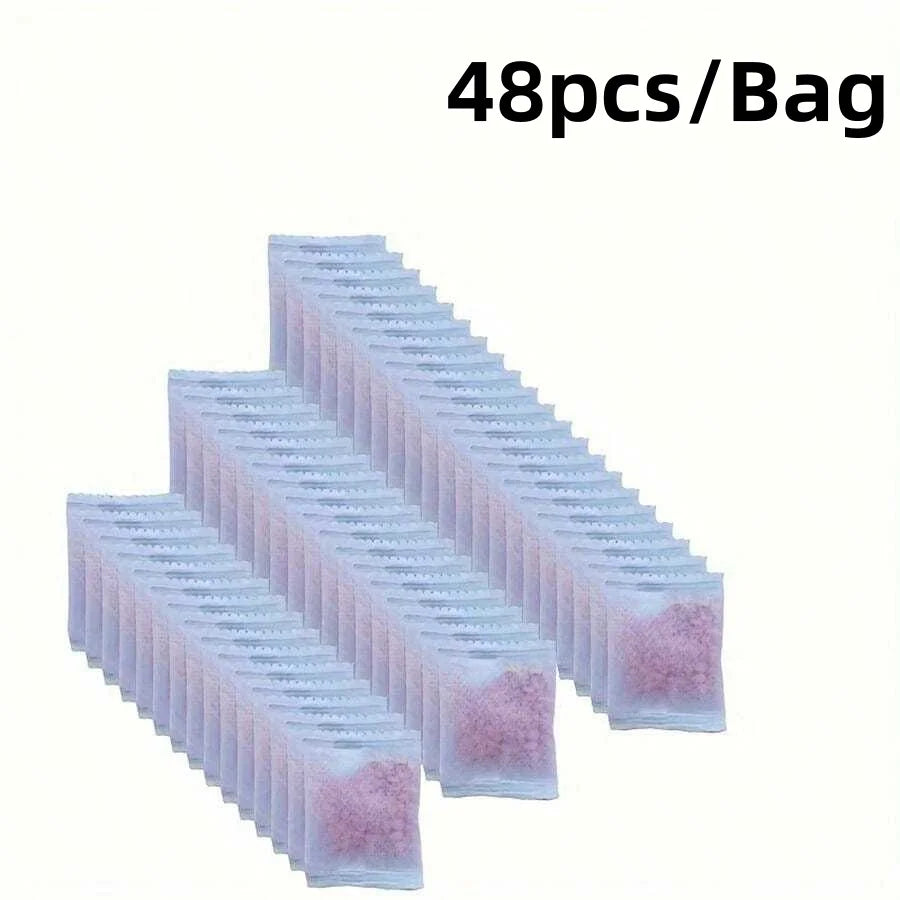 48/96Pcs Floral Scented Closet Bags Deodorizer Moisture Mildew Proof Long Lasting Fragrance Packets for Room Drawer Freshener