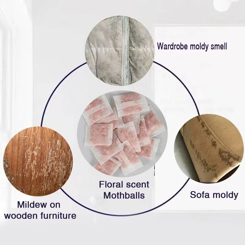48/96Pcs Floral Scented Closet Bags Deodorizer Moisture Mildew Proof Long Lasting Fragrance Packets for Room Drawer Freshener