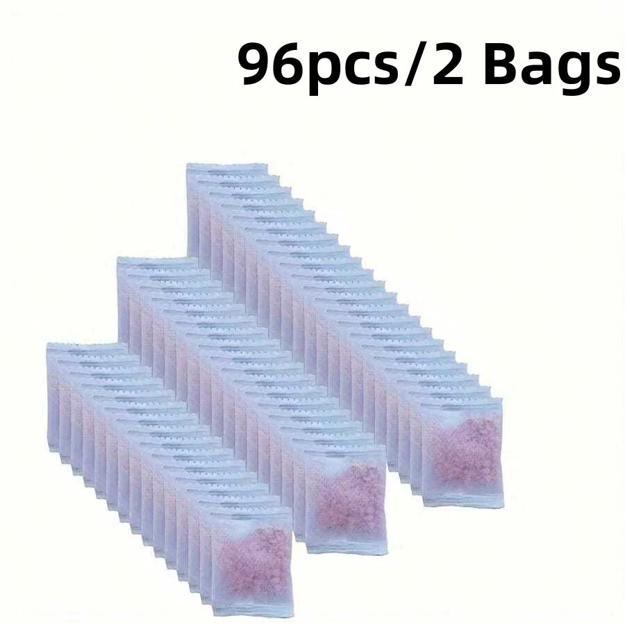 48/96Pcs Floral Scented Closet Bags Deodorizer Moisture Mildew Proof Long Lasting Fragrance Packets for Room Drawer Freshener