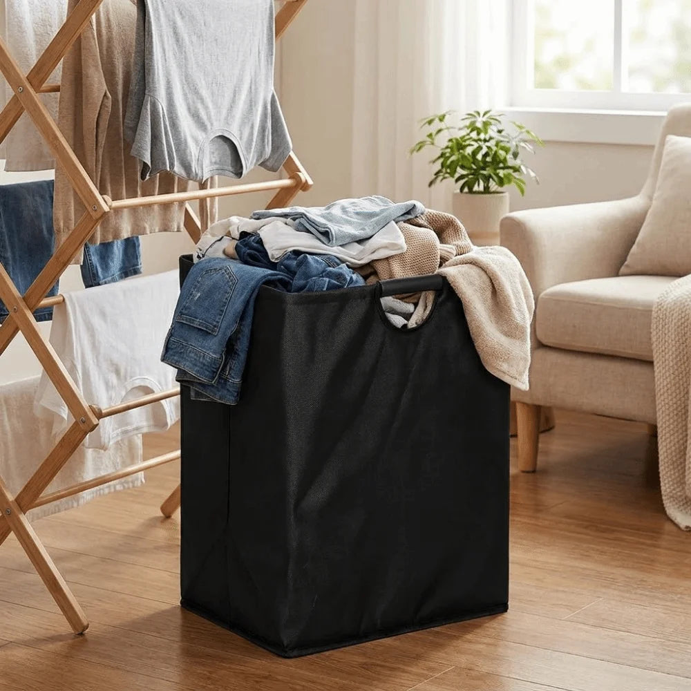 Large Capacity Empty Bottle Storage Basket With Handle Folding Design Waste Trash Sorting Organizer Portable Durable