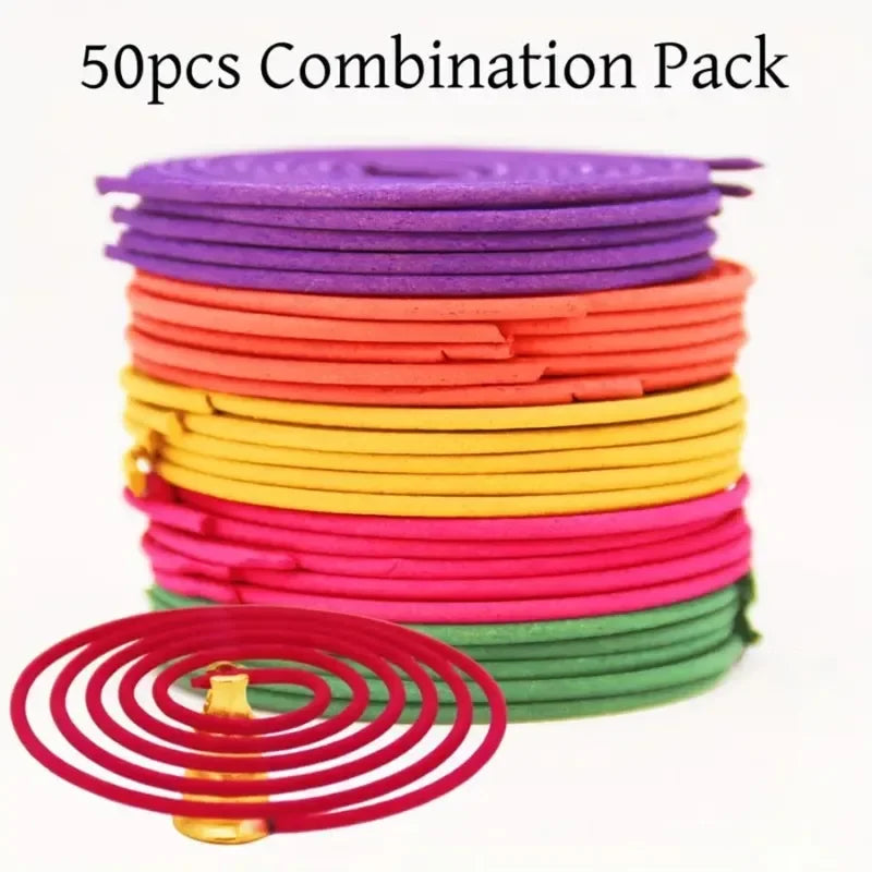 Natural Lemongrass Scent 40pcs Citronella Incense Coils with Holder - Outdoor, Poolside, Patio, Porch, Deck, Camping & Hiking Us