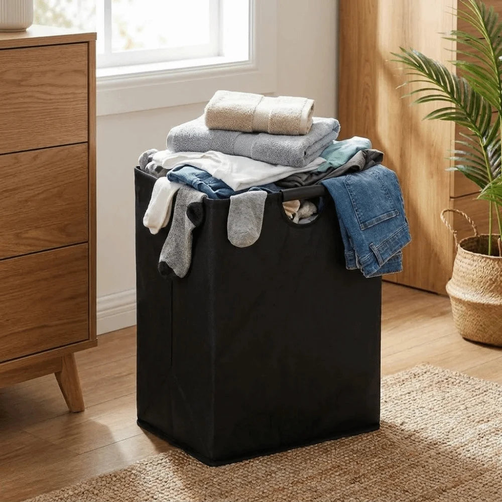 Large Capacity Empty Bottle Storage Basket With Handle Folding Design Waste Trash Sorting Organizer Portable Durable